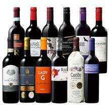 【４８％ＯＦＦ】ダブル金賞ボルドー入り！世界７ヵ国赤ワイン飲み比べ１２本セット