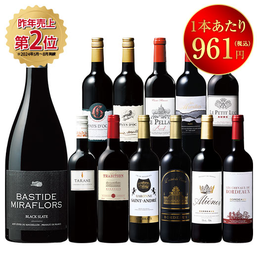 フランス各地金賞＆高評価生産者赤ワイン１２本セット　第２１弾