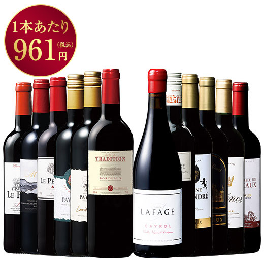 フランス各地金賞＆高評価生産者赤ワイン１２本セット　第２２弾
