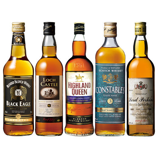 本場のウイスキー5種5本セット