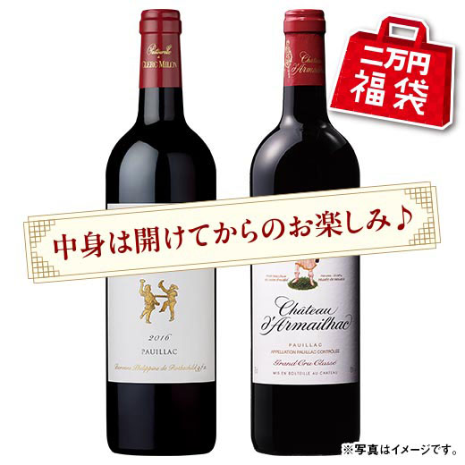 【二万円福袋】赤ワイン２本福袋