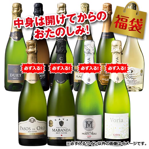 カバが必ず4本入る!スペイン泡10本福袋