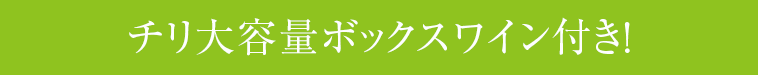 チリ大容量ボックスワイン付き!