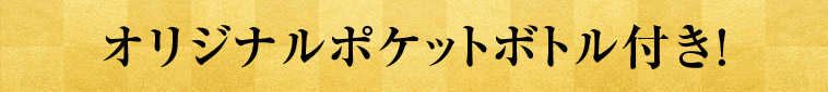 オリジナルポケットボトル付き！