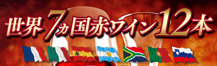世界7ヵ国赤ワイン12本