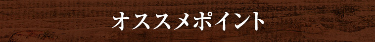 オススメポイント