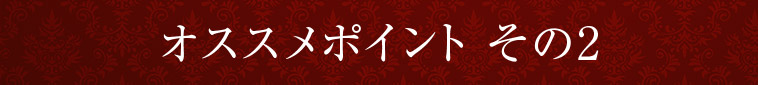 オススメポイント その2