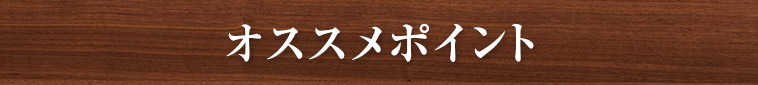 オススメポイント