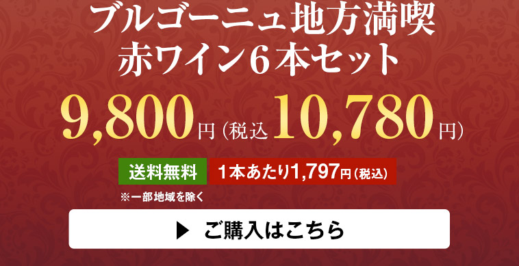 ブルゴーニュ地方満喫赤ワイン６本セット