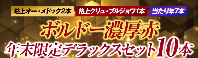 【年末限定】格上オー・メドック＆クリュ・ブルジョワ入り！ボルドー赤ワイン１０本セット