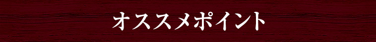 オススメポイント