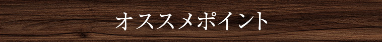 オススメポイント