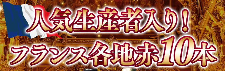 人気生産者3本入りフランス各地赤ワイン10本セット