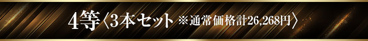 4等〈3本セット ※通常価格計26,268円〉