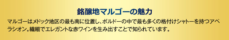 銘醸地マルゴーの魅力