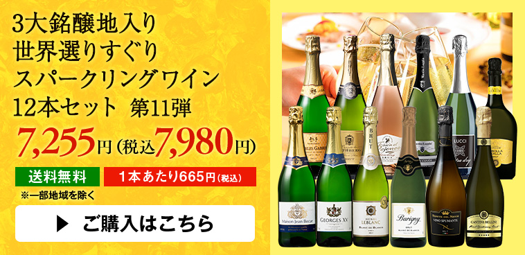 3大銘醸地入り世界選りすぐりスパークリングワイン12本セット