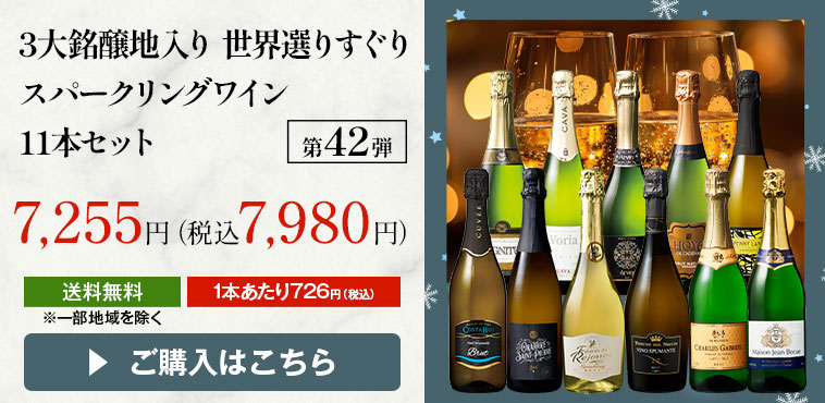 3大銘醸地入り 世界選りすぐりスパークリングワイン11本セット 第42弾