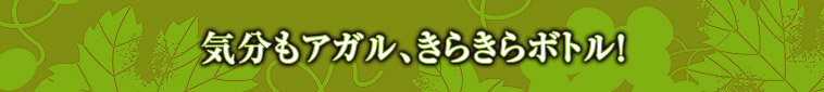 気分もアガル、きらきらボトル！