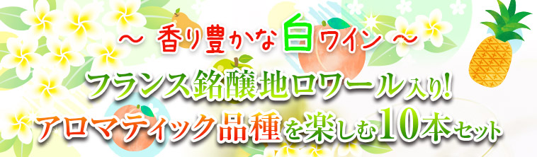 銘醸地ロワール入り！すべて辛口世界のアロマティック品種飲み比べ白１０本セット