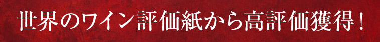 世界のワイン評価紙から高評価獲得！