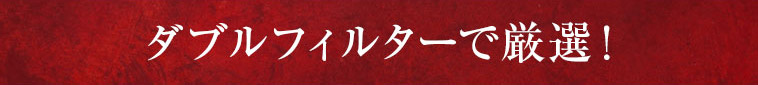 ダブルフィルターで厳選！