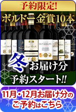 【予約限定:冬お届け】シリーズ最多金賞数！格上産地＆4冠金賞＆高評価入り！ボルドー金賞赤ワイン１０本