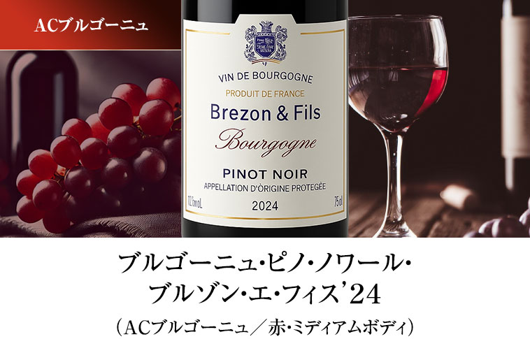 ブルゴーニュ・ピノ・ノワール・ブルゾン・エ・フィス’２４（ACブルゴーニュ／赤・ミディアムボディ）