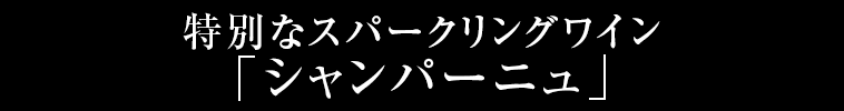 特別なスパークリングワイン「シャンパーニュ」