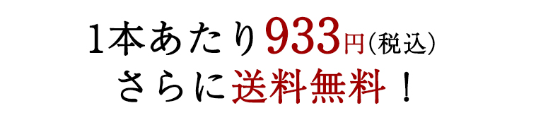 1本あたり933円（税込）さらに送料無料！
