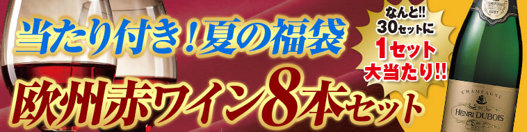 当たり付！クリュ・ブルジョワ、DOCaリオハ、DOCGが必ず入る！欧州赤ワイン８本福袋