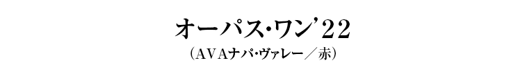 オーパス・ワン’１９（AVAオークヴィル／赤・フルボディ）