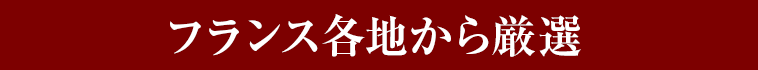 フランス各地から厳選