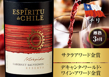 エスピリトゥ ・デ・ チリ・レゼルヴァ・イントレピッド・カベルネ・ソーヴィニヨン