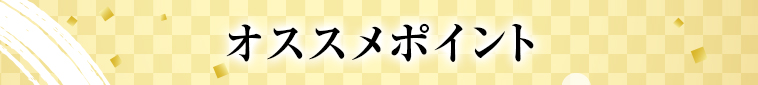 オススメポイント