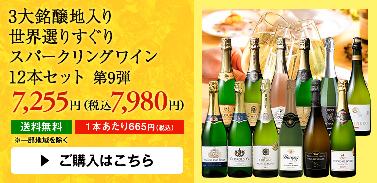 3大銘醸地入り世界選りすぐりスパークリングワイン12本セット