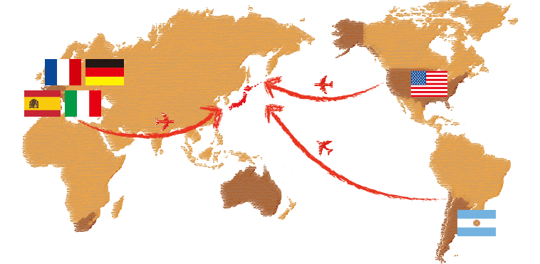 世界６ヵ国から厳選!