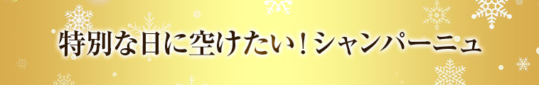 特別な日に空けたい！シャンパーニュ