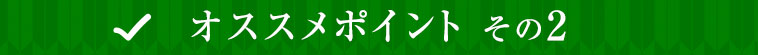 オススメポイントその２