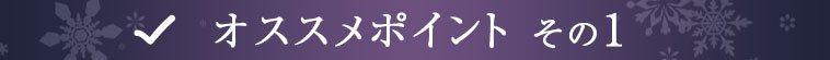 オススメポイントその１