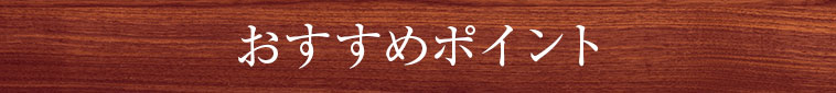 おすすめポイント