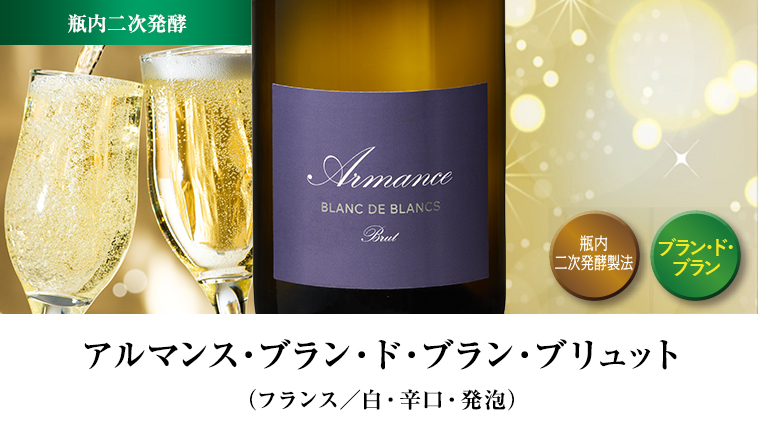 アルマンス・ブラン・ド・ブラン・ブリュット（フランス／白・辛口・発泡）