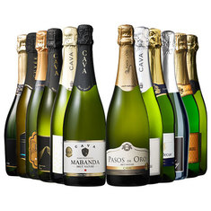 瓶内二次発酵製法カバ5本入り!!激旨スパークリングワイン12本セット第11弾