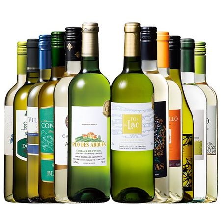 【５０％OFF】三大銘醸地＆金賞入り！世界の辛口白ワイン１２本セット　第５３弾