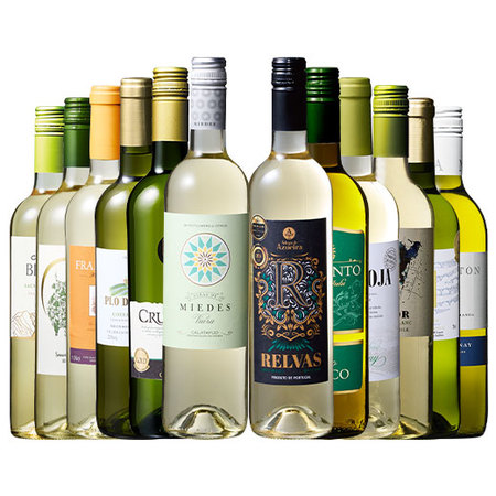 【52％OFF】三大銘醸地＆金賞入り！世界の辛口白ワイン１２本セット　第60弾