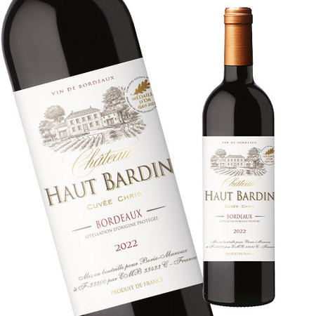 シャトー・オー・バルダン・キュヴェ・シャトールー’２２（ＡＣボルドー）（赤・ＦＢ）