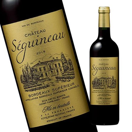 シャトー・セギュイヌ’１８（ＡＣボルドー・シュペリュール）（赤・ＦＢ）