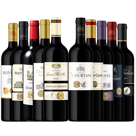 【予約限定:冬お届け】シリーズ最多金賞数！格上産地＆4冠金賞＆高評価入り！ボルドー金賞赤ワイン１０本