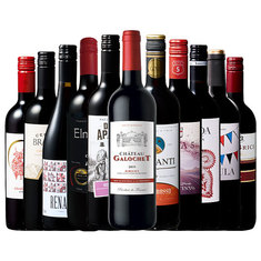 【特別送料無料】３大銘醸地入り！世界選りすぐり赤ワイン１１本セット第２７４弾
