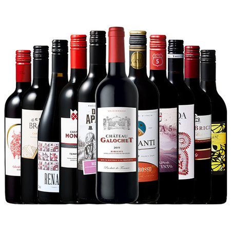 【特別送料無料】３大銘醸地入り！世界選りすぐり赤ワイン１１本セット　第２７３弾