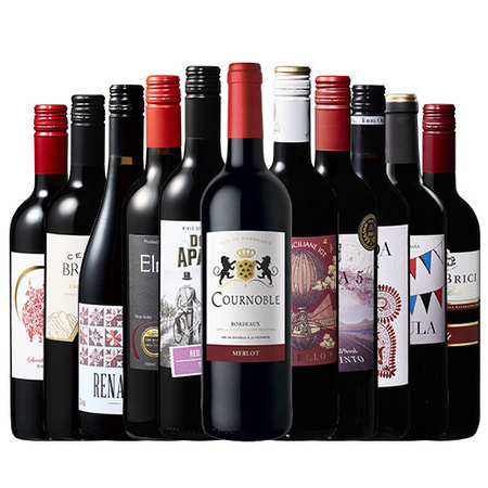 【特別送料無料】３大銘醸地入り！世界選りすぐり赤ワイン１１本セット　第２７７弾